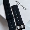 Black Silicone Watch Strap